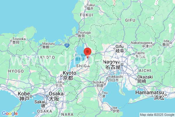 彦根市メンズエステの地図です。map of 彦根市 where spa and massage salons are located