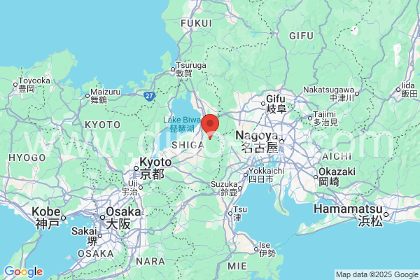 犬上郡メンズエステの地図です。map of 犬上郡 where spa and massage salons are located