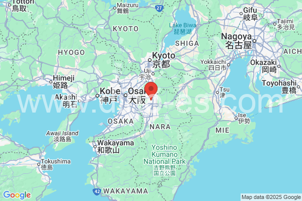 大和郡山市メンズエステの地図です。map of 大和郡山市 where spa and massage salons are located