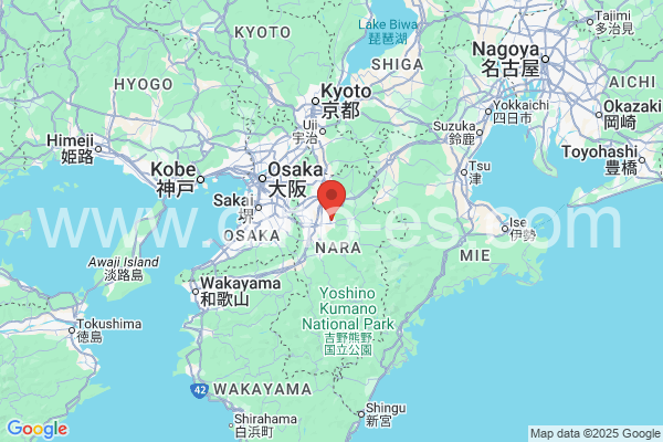 桜井市メンズエステの地図です。map of 桜井市 where spa and massage salons are located