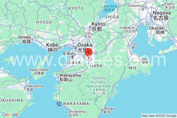 大和高田市メンズエステの地図です。map of 大和高田市 where spa and massage salons are located