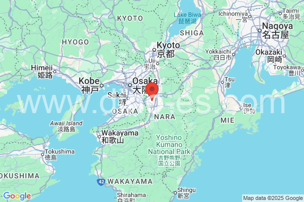 北葛城郡メンズエステの地図です。map of 北葛城郡 where spa and massage salons are located