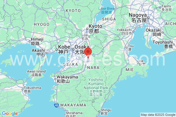 磯城郡メンズエステの地図です。map of 磯城郡 where spa and massage salons are located