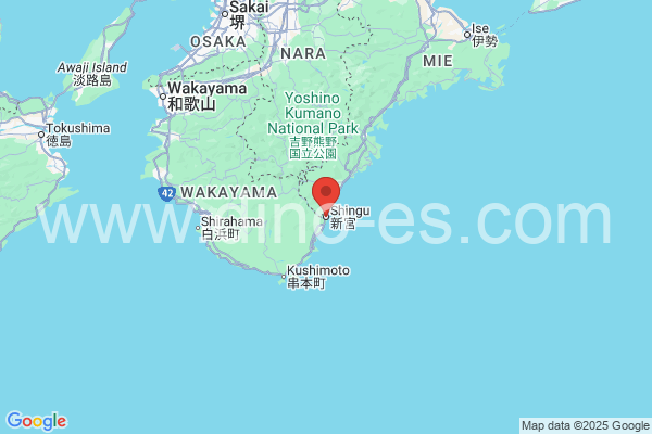 新宮市メンズエステの地図です。map of 新宮市 where spa and massage salons are located