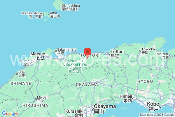 倉吉市メンズエステの地図です。map of 倉吉市 where spa and massage salons are located