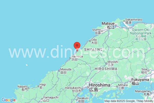 江津市メンズエステの地図です。map of 江津市 where spa and massage salons are located