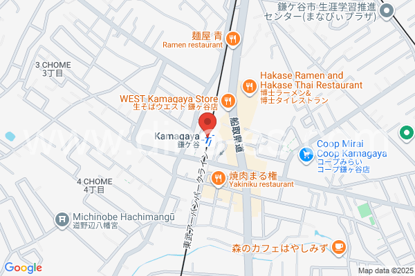 鎌ヶ谷メンズエステの地図です。map of Kamagaya station where spa and massage salons are located