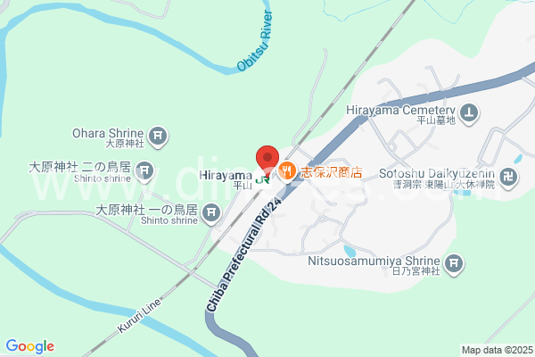 平山メンズエステの地図です。map of Hirayama station where spa and massage salons are located