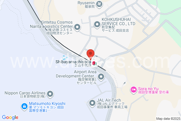 芝山千代田メンズエステの地図です。map of Shibayama-Chiyoda station where spa and massage salons are located