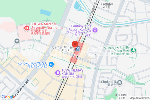 センター南メンズエステの地図です。map of Center Minami station where spa and massage salons are located