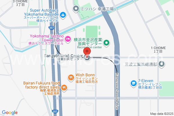産業振興センターメンズエステの地図です。map of Sangyō Shinkō Center station where spa and massage salons are located