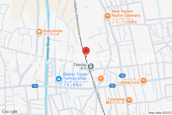 富水メンズエステの地図です。map of Tomizu station where spa and massage salons are located