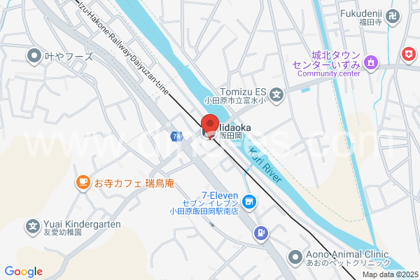 飯田岡メンズエステの地図です。map of Iidaoka station where spa and massage salons are located