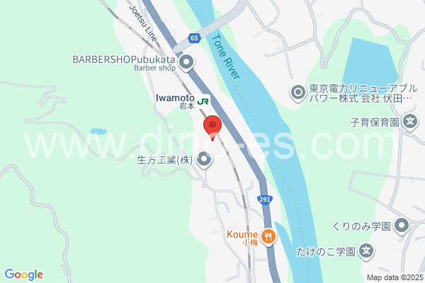 岩本メンズエステの地図です。map of Iwamoto station where spa and massage salons are located
