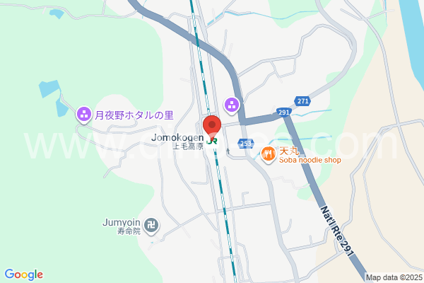 上毛高原メンズエステの地図です。map of Jōmōkōgen station where spa and massage salons are located