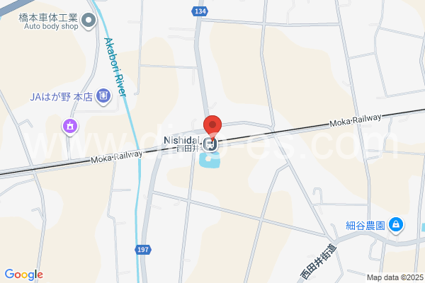 西田井メンズエステの地図です。map of Nishidai station where spa and massage salons are located