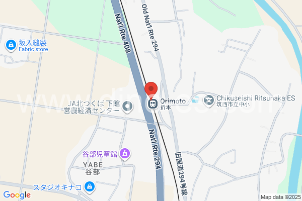 折本メンズエステの地図です。map of Orimoto station where spa and massage salons are located
