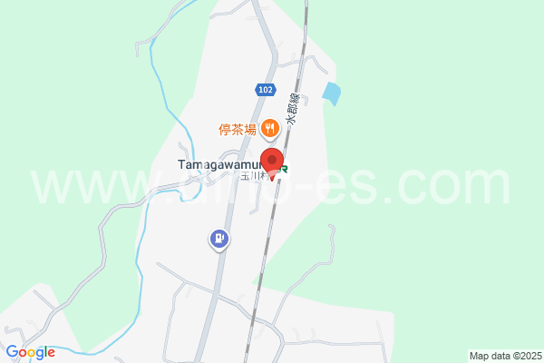 玉川村メンズエステの地図です。map of Tamagawamura station where spa and massage salons are located
