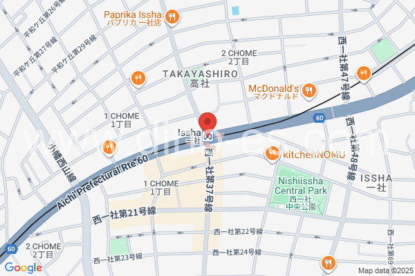 一社メンズエステの地図です。map of Issha station where spa and massage salons are located