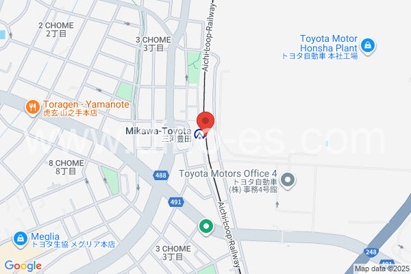 三河豊田メンズエステの地図です。map of Mikawa-Toyota station where spa and massage salons are located