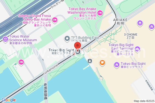 国際展示場正門メンズエステの地図です。map of Kokusai-tenjijō-seimon station where spa and massage salons are located