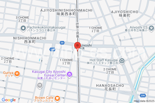 味美(東海交通)メンズエステの地図です。map of Ajiyoshi station where spa and massage salons are located