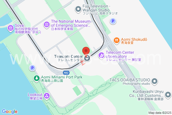 テレコムセンターメンズエステの地図です。map of Telecom Center station where spa and massage salons are located