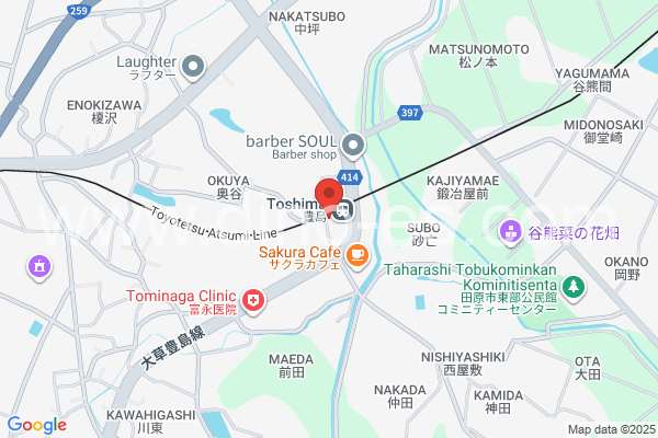 豊島メンズエステの地図です。map of Toshima station where spa and massage salons are located