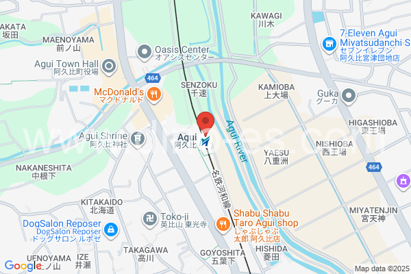 阿久比メンズエステの地図です。map of Agui station where spa and massage salons are located