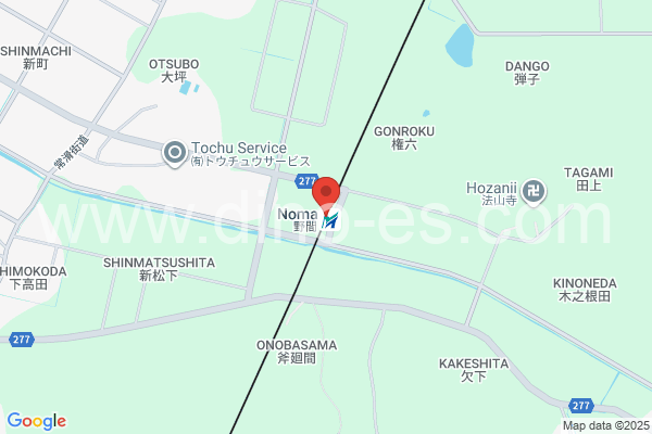 野間メンズエステの地図です。map of Noma station where spa and massage salons are located