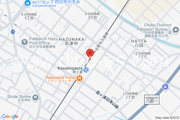 霞ヶ浦メンズエステの地図です。map of Kasumigaura station where spa and massage salons are located
