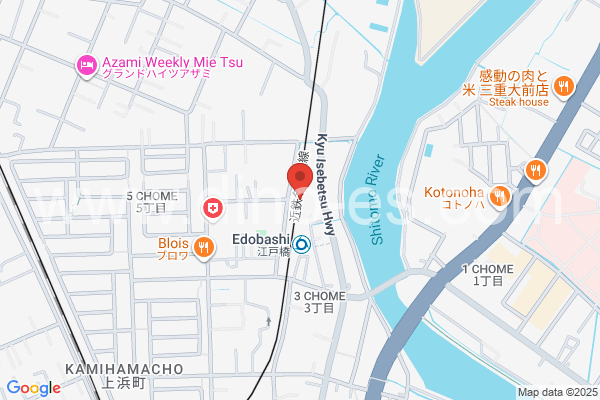 江戸橋メンズエステの地図です。map of Edobashi station where spa and massage salons are located