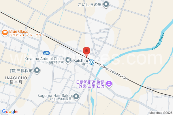 漕代メンズエステの地図です。map of Koishiro station where spa and massage salons are located