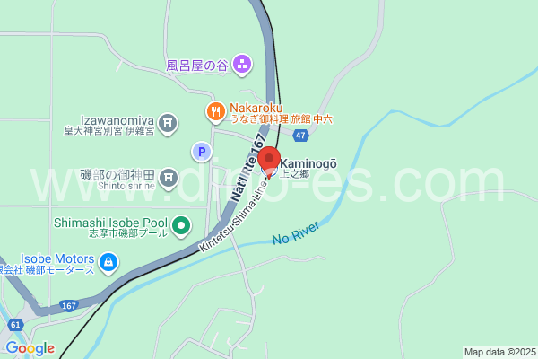 上之郷メンズエステの地図です。map of Kaminogō station where spa and massage salons are located