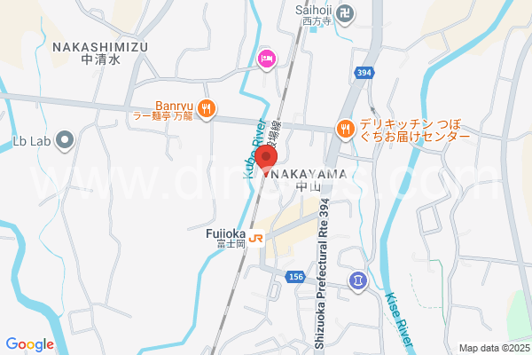 富士岡メンズエステの地図です。map of Fujioka station where spa and massage salons are located