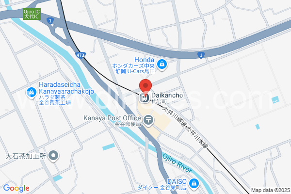 代官町メンズエステの地図です。map of Daikanchō station where spa and massage salons are located