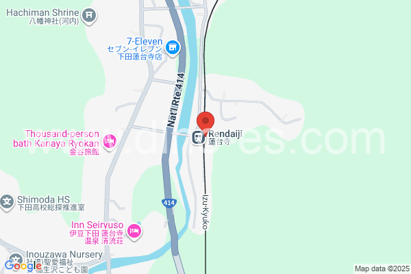 蓮台寺メンズエステの地図です。map of Rendaiji station where spa and massage salons are located