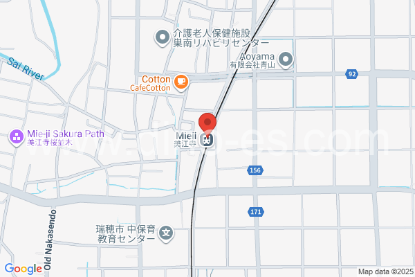 美江寺メンズエステの地図です。map of Mieji station where spa and massage salons are located