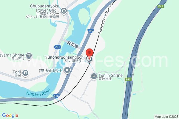 湯の洞温泉口メンズエステの地図です。map of Yunohora-Onsen-guchi station where spa and massage salons are located