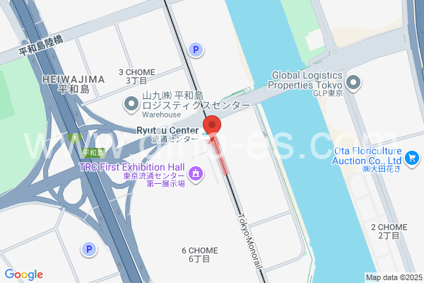 流通センターメンズエステの地図です。map of Ryūtsū Center station where spa and massage salons are located