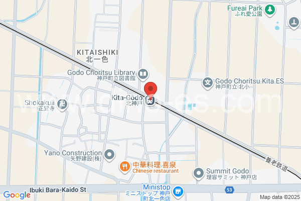 北神戸メンズエステの地図です。map of Kita-Gōdo station where spa and massage salons are located