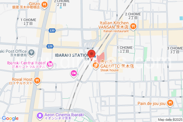 茨木メンズエステの地図です。map of Ibaraki station where spa and massage salons are located