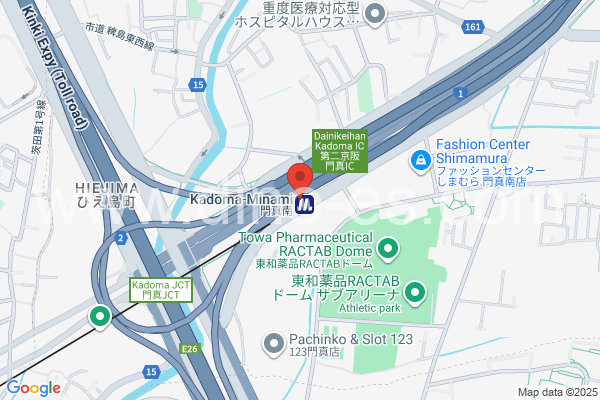 門真南メンズエステの地図です。map of Kadomaminami station where spa and massage salons are located