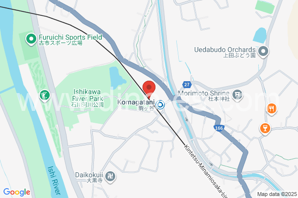 駒ヶ谷メンズエステの地図です。map of Komagatani station where spa and massage salons are located