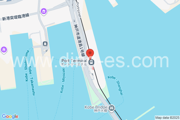 ポートターミナルメンズエステの地図です。map of Port Terminal station where spa and massage salons are located