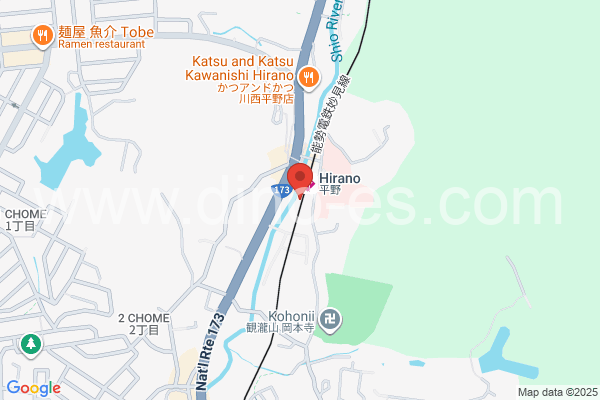 平野(兵庫)メンズエステの地図です。map of Hirano station where spa and massage salons are located