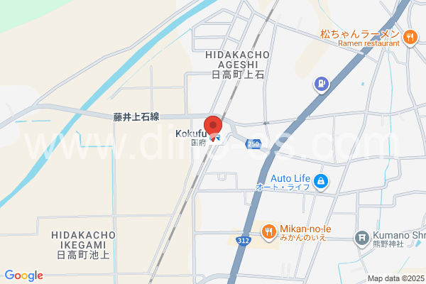 国府(兵庫)メンズエステの地図です。map of Kō station where spa and massage salons are located