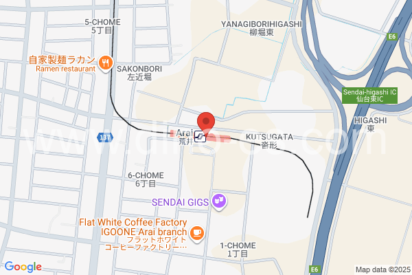 荒井メンズエステの地図です。map of Arai station where spa and massage salons are located