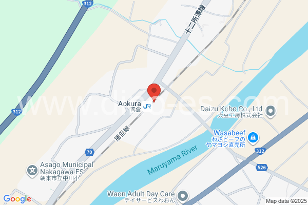 青倉メンズエステの地図です。map of Aokura station where spa and massage salons are located