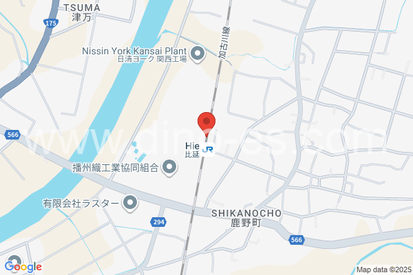 比延メンズエステの地図です。map of Hie station where spa and massage salons are located